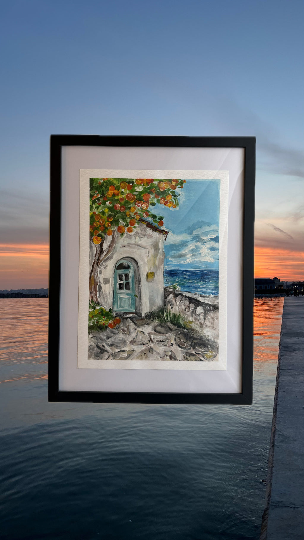 ‘Coastal Bloom’ framed Original